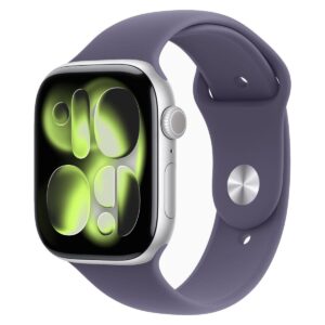 Apple Watch Series 11 GPS 46mm Silver Aluminium Case with Sport Band M/L - MEVA4AF/A - Purple Fog