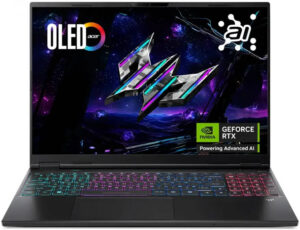 Acer Predator Helios Neo 16S AI PHN16S-71-98RF Gaming Laptop, 16" OLED 240Hz Display, Intel Core Ultra 9 275HX, 32GB RAM, 1TB SSD, RTX 5070 Ti 12GB GPU, English K/B, Win11, Black - NH.U0KAA.001
