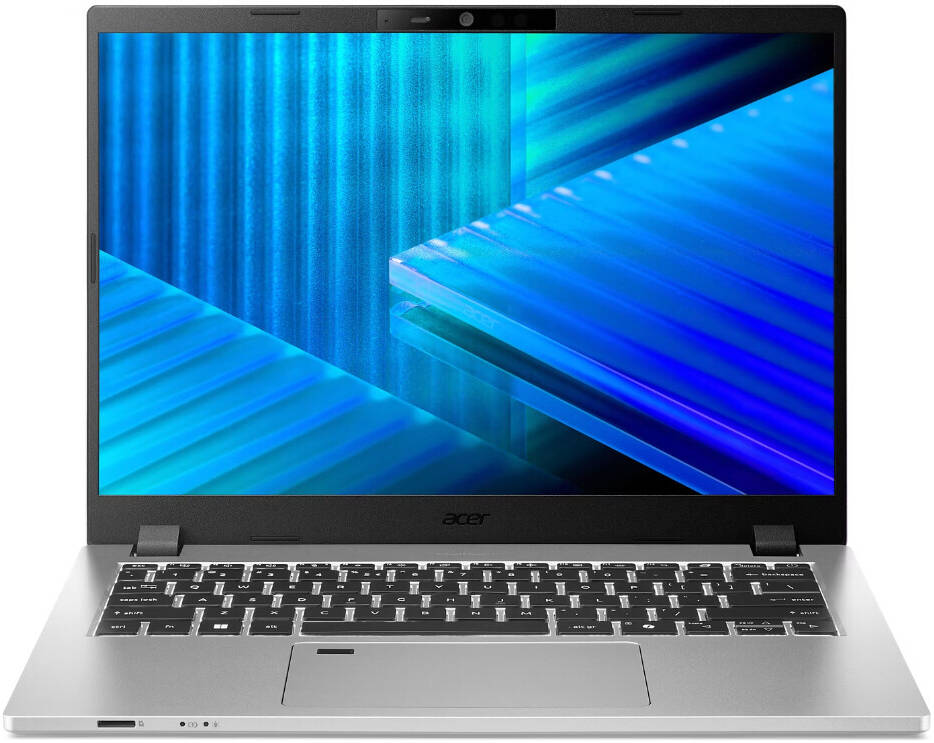 Acer TravelMate P2 14 Laptop, 14" WUXGA IPS ComfyView Display, Intel Core Ultra 5 225U, 16GB RAM, 1TB SSD, Intel Graphics, English Keyboard, No OS, Silver - NX.BSQEM.007