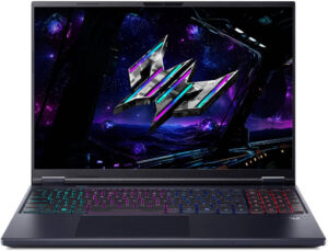 Acer Predator Helios Neo 16 AI PHN16-73-922P Gaming Laptop, 16" WQXGA 180Hz Display, Intel Core Ultra 9 275HX, 16GB RAM, 1TB SSD, Intel Graphics, English-Arabic K/B, Win11, Black - NH.QVQEM.001
