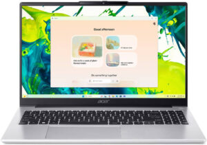 Acer Aspire Lite AL15-45P-R4UJ Laptop, 15.6" FHD TN 60Hz Display, AMD Ryzen 7 5825U, 16GB RAM, 1TB SSD, AMD Radeon Graphics, English Keyboard, Windows 11 Home, Silver - NX.DLNEM.001