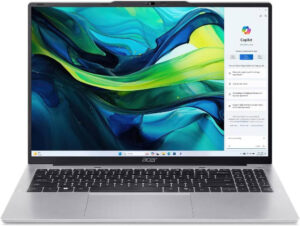 Acer AL16-52P-32E3 Aspire Lite Laptop, 16" WUXGA IPS Display, Intel Core i3-1305U Processor, 8GB RAM, 256GB SSD, Intel UHD Graphics, English Keyboard, No OS, Silver - NX.JN0EM.001