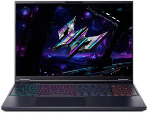 Acer Predator Helios Neo 16 Gaming Laptop, 16" WQXGA IPS 240Hz, Intel Core Ultra 9 275HX, 16GB RAM, 1TB SSD, NVIDIA GeForce RTX 5070 8GB, RGB Backlit ENG K/B, Win 11 Home, Black - NH.QX5EM.003