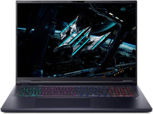 Acer Predator Helios Neo 18 AI Gaming Laptop, 18" WQXGA IPS 240Hz Display, Intel Core Ultra 9 275HX, 64GB RAM, 1TB SSD, GeForce 5070 Ti 12GB Graphics, English-Arabic KB, Win11, Black - NH.QVLEM.001