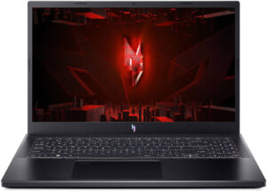 Acer Nitro V 15 Gaming Laptop, 15.6" FHD IPS 165Hz Display, Intel Core i5-13420H Processor, 16GB RAM, 512GB SSD, GeForce RTX 3050 6GB Graphics, English-Arabic Keyboard, Win11, Black - NH.QNCEM.00K