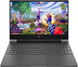 HP Victus BM4X8UA Laptop - 15.6" diagonal FHD (1920 x 1080), IPS-Level , 144Hz Refresh Rate, 300nits Brightness, display, AMD Ryzen™ 7 7445HS (up to 4.7 GHz, 16 MB L3 cache, 6 cores, 12 threads), 16GB RAM, 512 GB PCIe® Gen4 NVMe™ M.2 SSD, GeForce RTX 4050 6GB