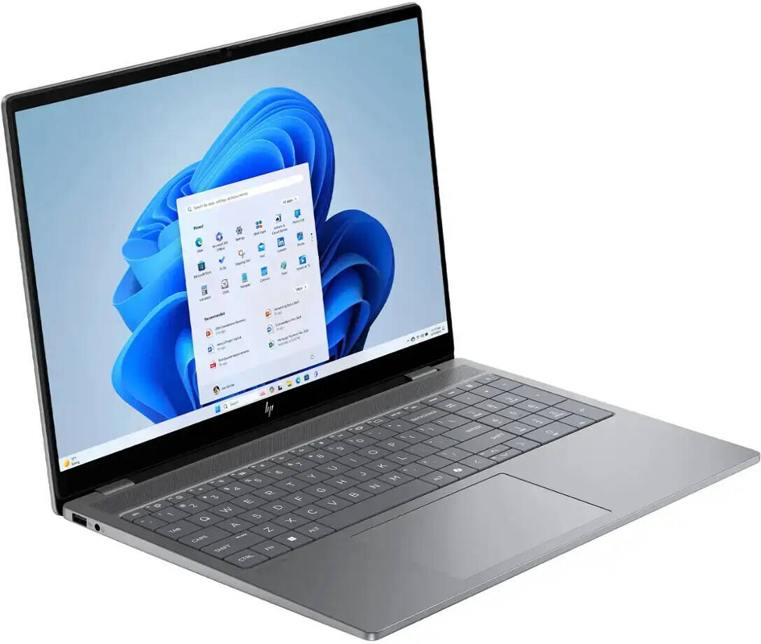 HP OmniBook BN9R0UA#ABA Laptop - 16-inch diagonal, 2K (2048 x 1280), OLED, multitouch-enabled, 120 Hz, 0.2 ms response time, UWVA, edge-to-edge glass, micro-edge, Low Blue Light, Intel® Core™ Ultra 7 255H(2b), 32GB RAM, 2TB SSD, NVIDIA® GeForce RTX™ 4050 Laptop GPU (6 GB GDDR6 dedicated)