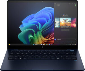 HP EliteBook A4JE4UT#ABA Laptop - 14" 2.2K (2240x1400), touch, IPS, BrightView, 400 nits, 100% sRGB, Snapdragon® X Elite X1E-78-100 (up to 3.4 GHz, 12 cores), 16GB RAM, 512GB SSD, Integrated: Qualcomm® Adreno™ GPU