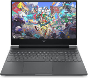 HP Victus D1KR7EA Laptop - 15.6" FHD IPS 144Hz, AMD Ryzen 7 7445H (Up to 4.7GHz, 16MB L3 Cache, 6 Cores, 12 Threads), 16GB RAM, 512GB PCIe Gen4 NVMe M.2 SSD, NVIDIA GeForce RTX 4050 Laptop GPU, 6GB GDDR6