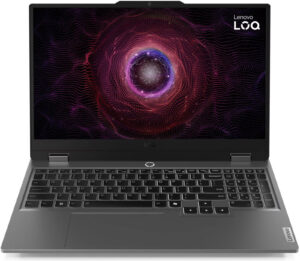 Lenovo LOQ 15ARP9 Gaming Laptop, 15.6" FHD IPS 144Hz Display, AMD Ryzen 5 7235HS, 16GB RAM, 512GB SSD, GeForce RTX 4050 6GB GPU, English White Backit