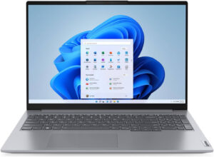 Lenovo ThinkBook 16 G6 IRL Laptop, 16" WUXGA IPS Display, Intel Core i3-1315U Processor, 8GB RAM, 512GB SSD, Intel UHD Graphics, Backlit English Keybo