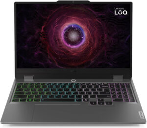 Lenovo LOQ 15ARP9 Gaming Laptop, 15.6" FHD IPS 144Hz Display, AMD Ryzen 5 7235HS, 12GB RAM, 512GB SSD, GeForce RTX 4050 6GB GPU, Eng (US) White Backit