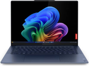 Lenovo Yoga Slim 7 14Q8X9 Laptop, 14.5" 3K OLED 90Hz Touch Display, Snapdragon X Elite X1E-78-100, 16GB RAM, 512GB SSD, Qualcomm Adreno GPU, English K