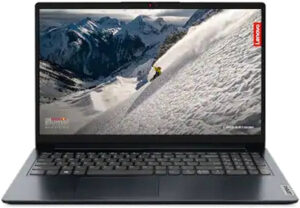 Lenovo IdeaPad 1 15AMN7 Laptop, 15.6" FHD TN Display, AMD Ryzen 5 7520U, 8GB RAM, 256GB SSD, AMD Radeon 610M Graphics, Non-Backlit English Keyboard, W
