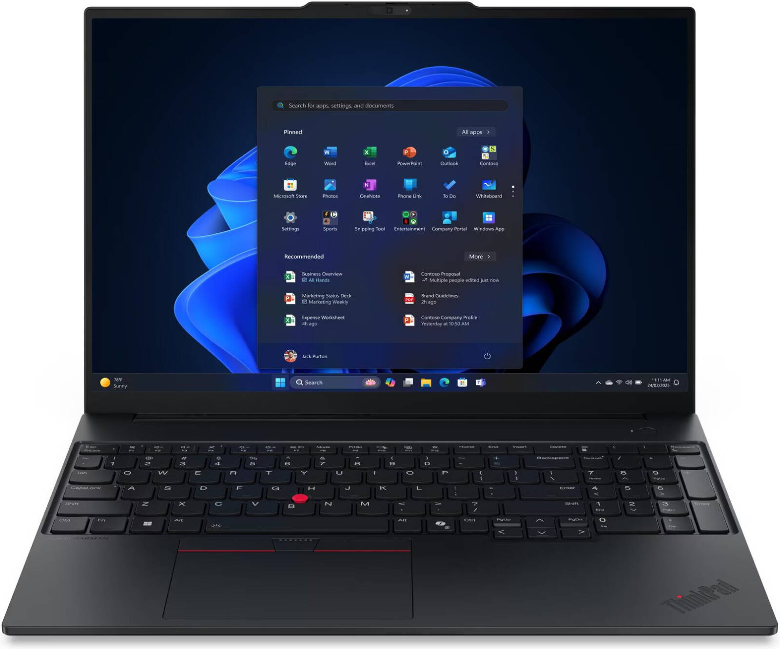 Lenovo ThinkPad E16 Gen 3 Laptop, 16" WUXGA IPS 60Hz Display, Intel Core Ultra 7 255H, 16GB RAM, 512GB SSD, Intel Arc 140T GPU, Backlit English-Arabic