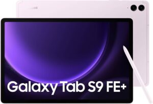 Samsung Galaxy Tab S9 FE+ 5G Android Tablet, 256GB, S Pen Included, Lavender (UAE Version)