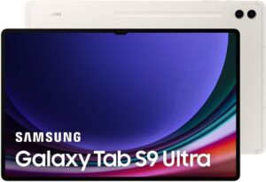 Samsung Galaxy Tab S9 Ultra Android Tablet (5G+Wifi), 14.6" Dynamic AMOLED 2X, 12GB RAM, 256GB Storage, MicroSD Slot, S Pen Included, Front 13MP Ultrawide Camera, UAE Version, Beige | S9 Ultra-5GB