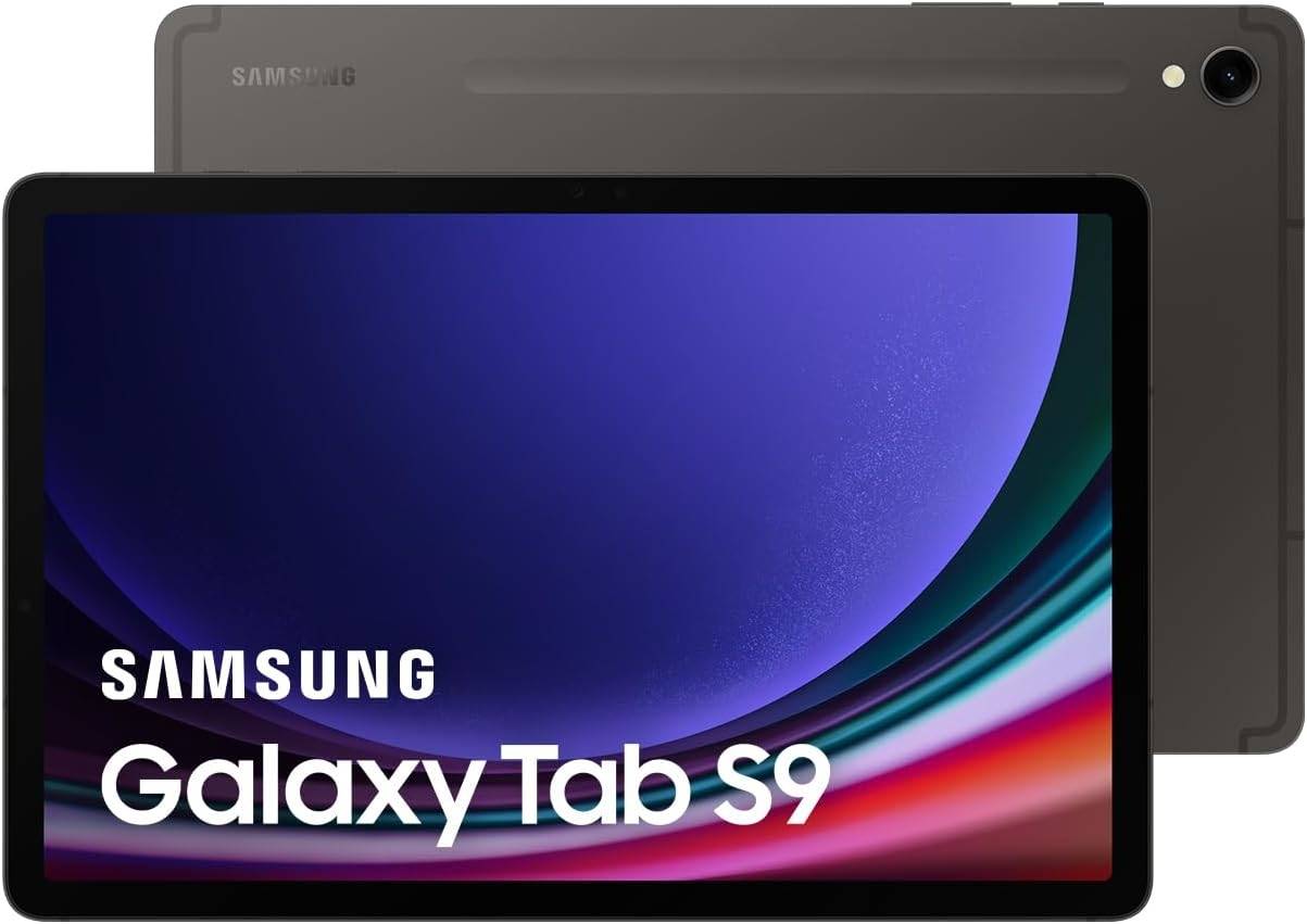 Samsung Galaxy Tab S9 (5G+Wifi) Android Tablet, 11" Dynamic AMOLED 2X 120Hz, 8GB RAM, 128GB Storage, MicroSD Slot, S Pen Included, Rear 13MP/Front 12MP UW Camera, UAE Version, Graphite | S9-5G-GRA